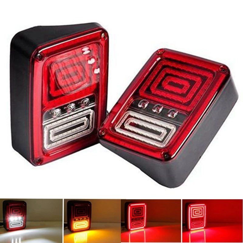 Replacement Assembly LED Tail Light Conversion Kit Set For Jeep