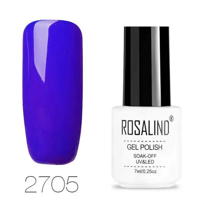 ROSALIND Гель-лак для ногтей маникюрный набор для наращивания ногтей Vernis постоянный УФ светодиодный гибридный дизайн ногтей Гель-лак - Цвет: RC2705