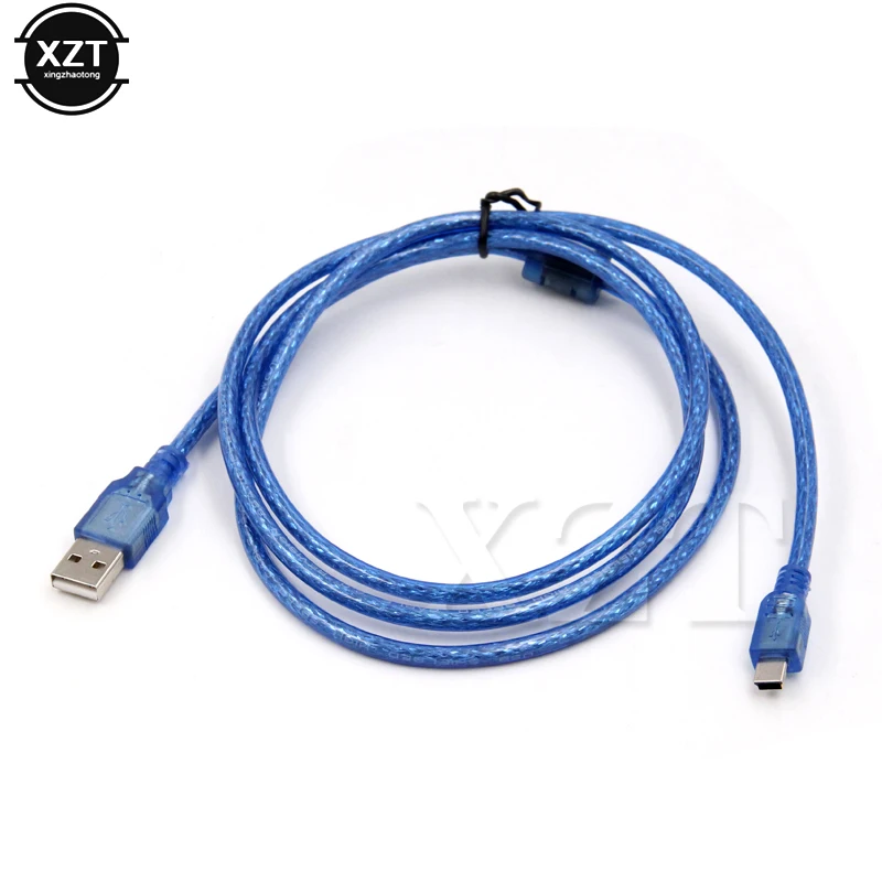 USB Mini Cable 30cm 1m 3m 5m USB 2.0 Type A Male to Mini 5P Male Mini 5P USB Cable Foil+Braided Shielding Data Extension Wire Cord