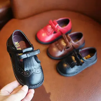 

Kids Shoes New Children Toddler Baby Little Girls Summer Leather Shoes For Girls princess T-word Shoes 1 2 3 4 5 6 7 Years New