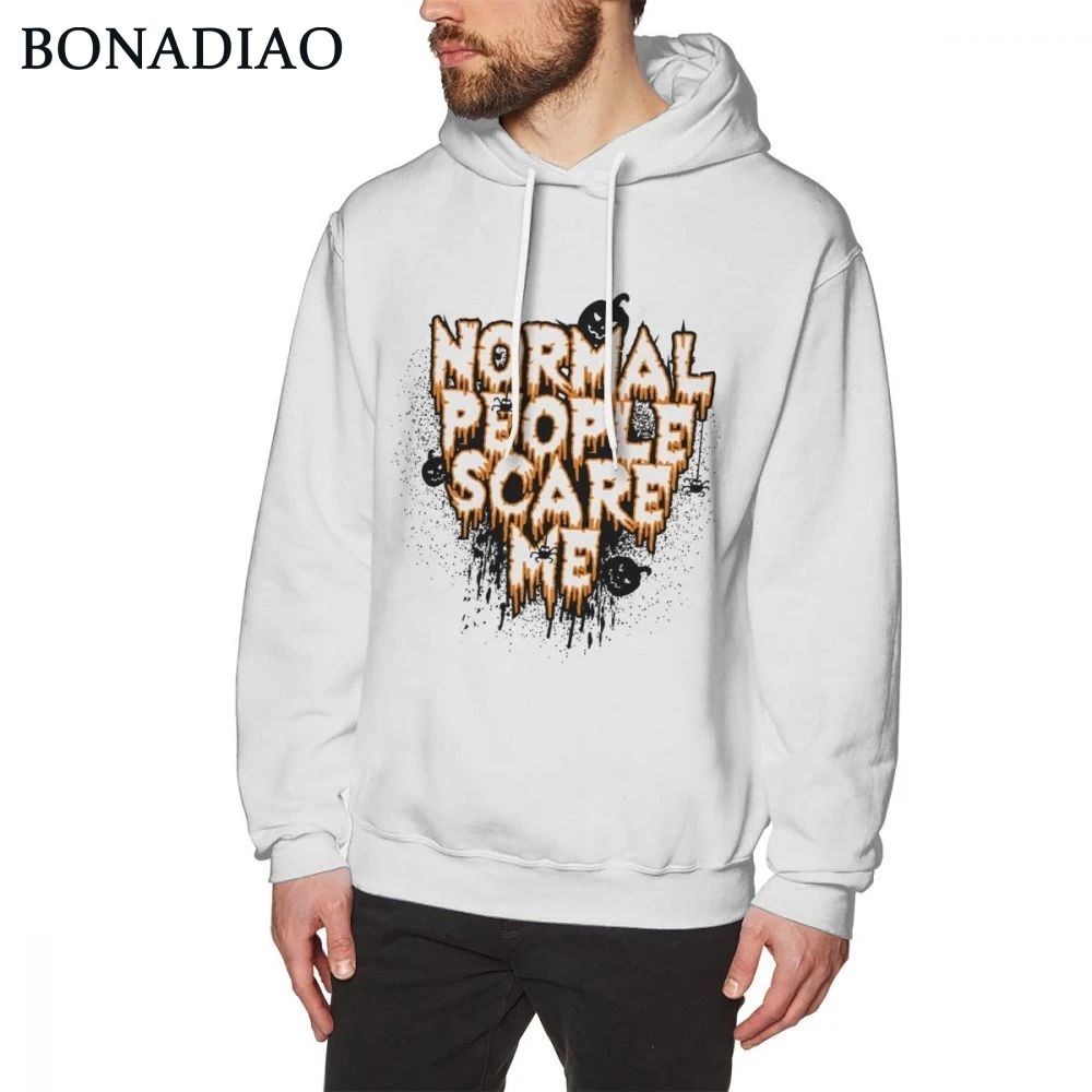 

Normal People Scare Me Hoodies Long Sleeve Men's Quality Good Cotton American Horror Story Crewneck Sweatshirt Hoodie