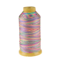 1 катушка ниток 500D/3 высокая прочность нейлоновая Радужная Нить многоцветная машинная швейная нить DIY Аксессуары