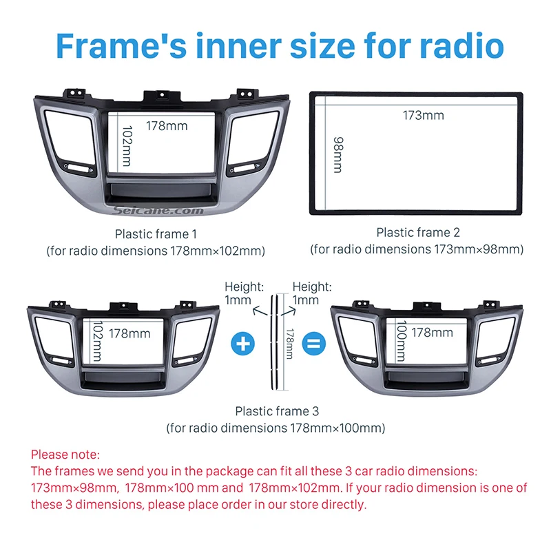 Seicane Сказочный отдельный 2 Din автомобильный радиоприемник для HYUNDAI TUCSON RHD установка рамка CD отделка тире крепление