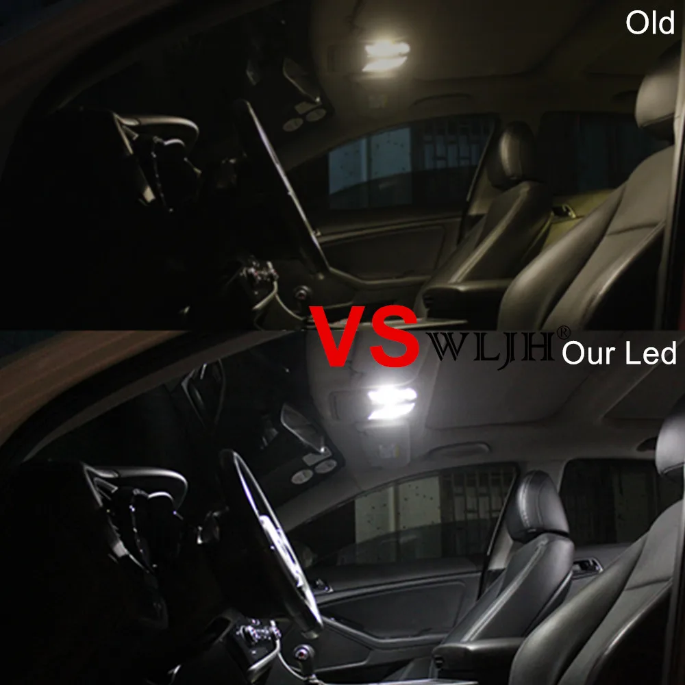 WLJH 2x T10 W5W светодиодный габаритный фонарь дневного света для Kia Rio K2 Ceed K3 K5 RIO FORTE