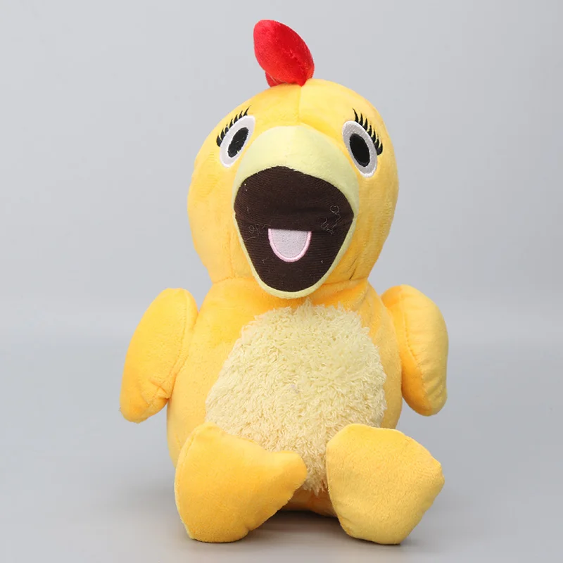 30cm Animals plush toys Chica doll Sprout The Sunny Side Up Show Squeaking chicken Plush doll ...