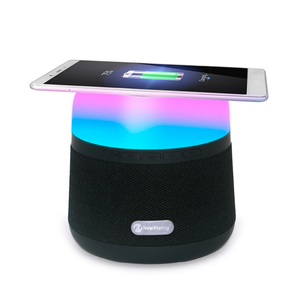 

Bluetooth Speaker with Wireless LED Lights column Charging Support USB TF FM for Phone Portable Stereo Caixa De Som Altavoz
