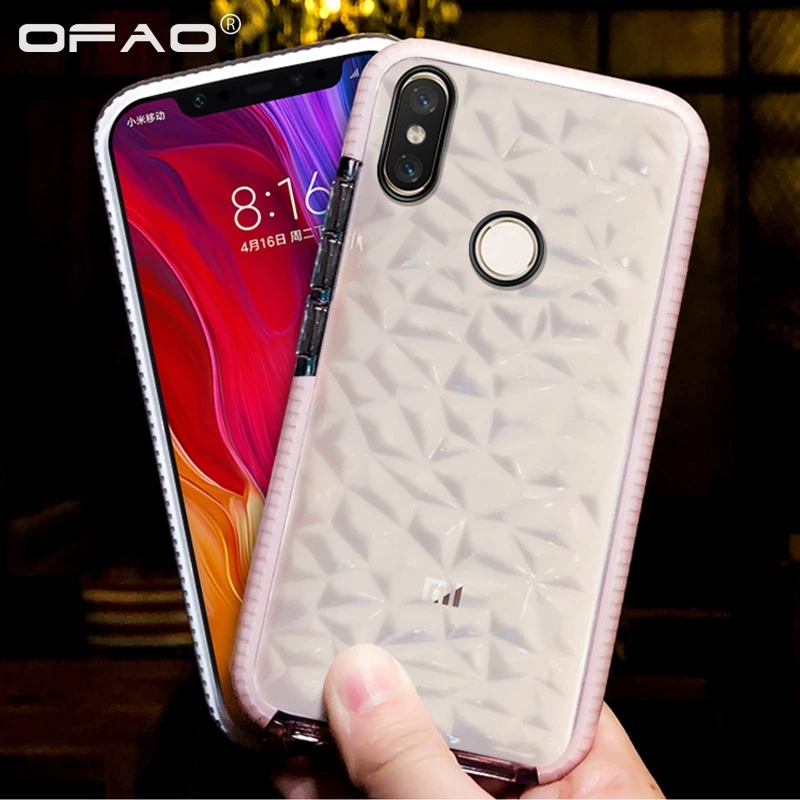 Case for Xiaomi Mi 9T 8Se Redmi K20 Pro Clear Geometric Diamond Transparent Soft TPU Cases Rhombus Bag Cover Fundas Capa Coque | Мобильные