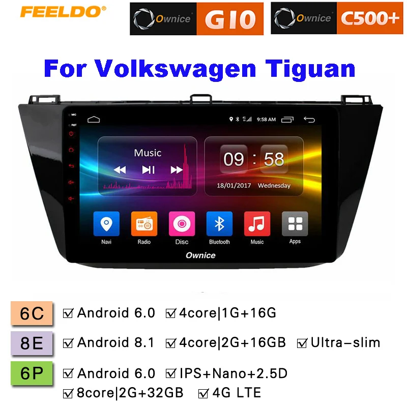 Sale FEELDO 10.1" Android 6.0 4-Core/DDR3 1G/16G/Support 4G Dongle Car Media Player With GPS/FM/AM RDS Radio For Volkswage Tiguan 0 Sale FEELDO 10.1" Android 6.0 4-Core/DDR3 1G/16G/Support 4G Dongle Car Media Player With GPS/FM/AM RDS Radio For Volkswage Tiguan 0
