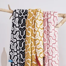 New Blanket Geometric Pattern Fresh Color Sofa Blanket Cotton Knit Blanket Home Air Conditioning Blanket Nap all over pattern blanket