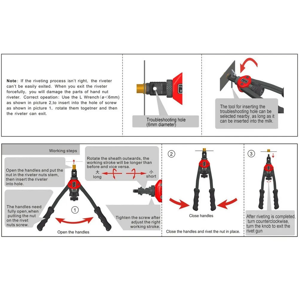 BT-605 ручной тянуть заклепки гайка пистолет клепки инструменты клепальщик гайка инструмент тяжелая рука Inser ручной оправки M3 M4 M5 M6 M8 ручной