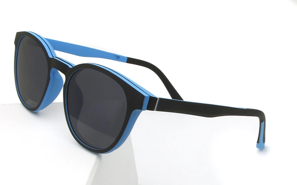 Ultem очки с магнитные солнцезащитные очки Для мужчин поляризационные зажим прямоугольный на солнцезащитные очки для женщин дизайнеры Uv400 Óculos - Цвет линз: eyewear blue