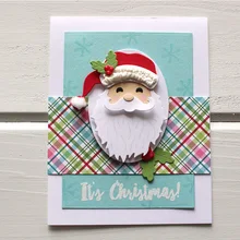 

Christmas Santa Claus Metal Cutting Dies Stencil for DIY Scrapbooking Paper Cards Making Decorative Crafts New 2018 Diecut