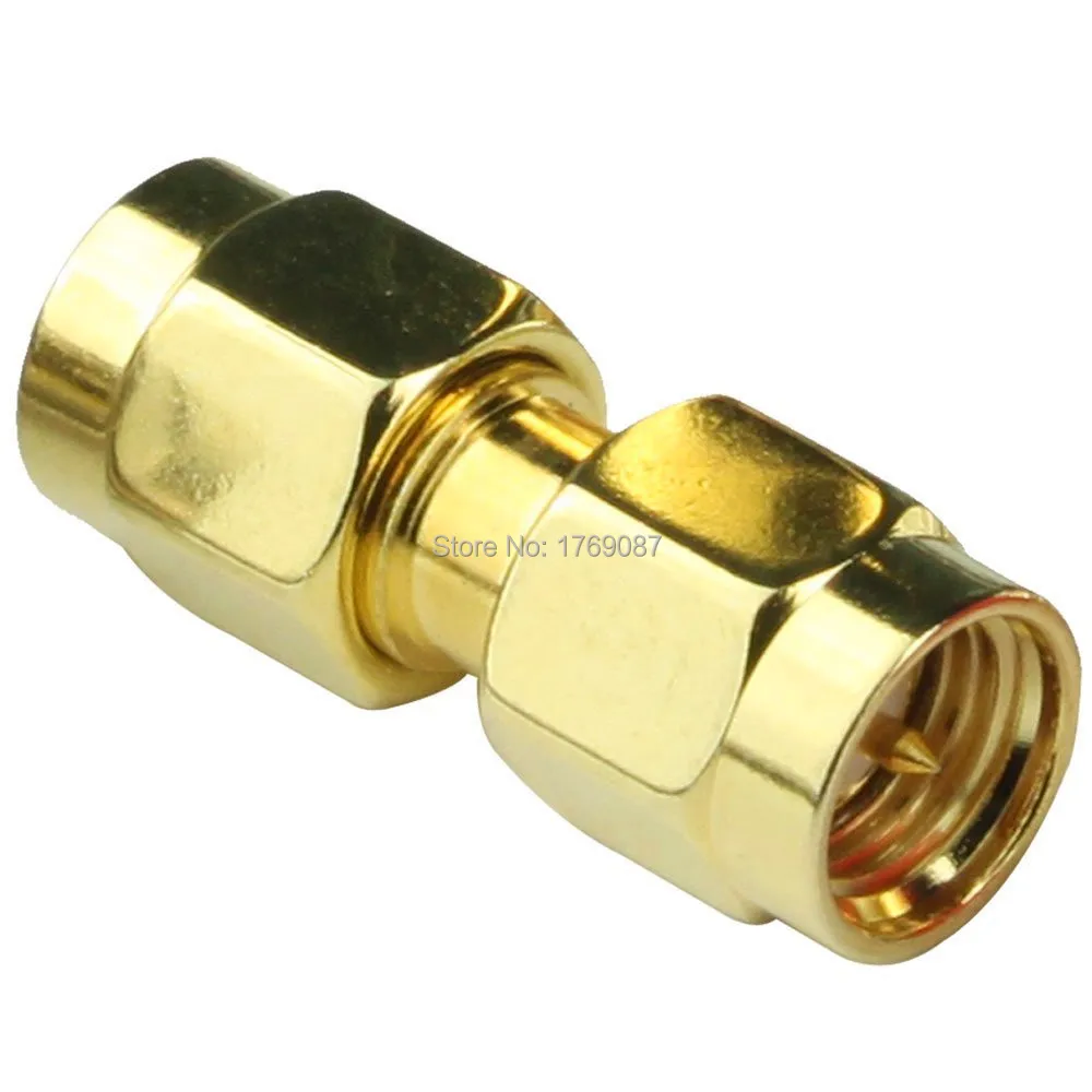 

10PCS SMA Male to SMA Male Plug In Series RF Coaxial Adapter Connector