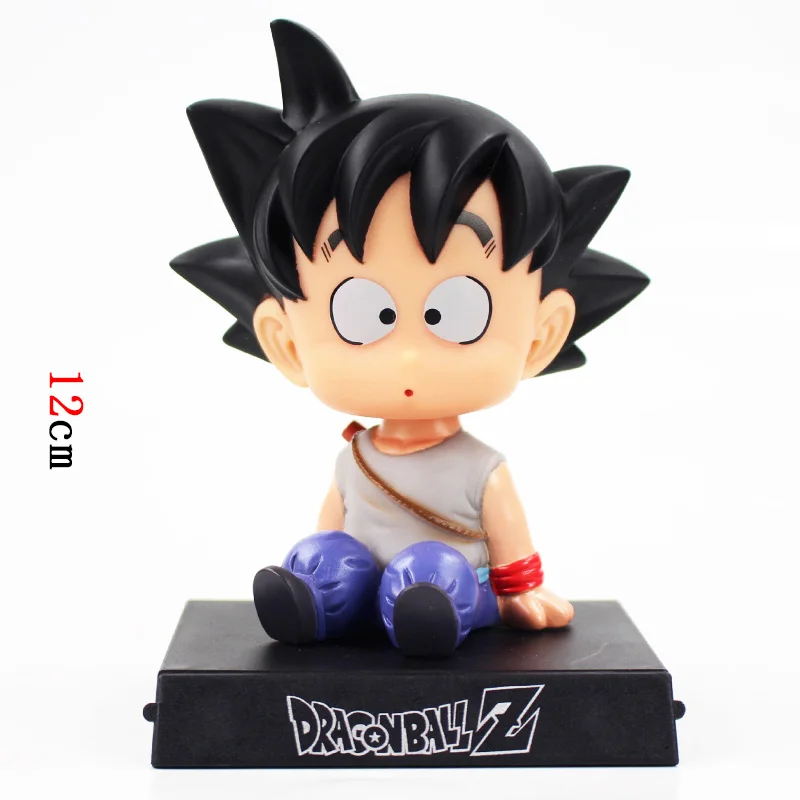 Bobble Head Dragon Ball экшн Сон Гоку фигурка криллин встряхните головку держатель телефона кронштейн украшение автомобиля аниме модель ПВХ игрушки подарки