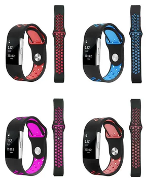 

100pcs Band for Fitbit Charge 2 Sport Silicone Band wrist Strap For Fitbit Charge 2 Bracelet Smart Wristband Accessories