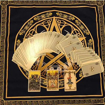 Алтарь Таро ткань для настольных игр карты скатерть хлопок и лен Wicca церемония
