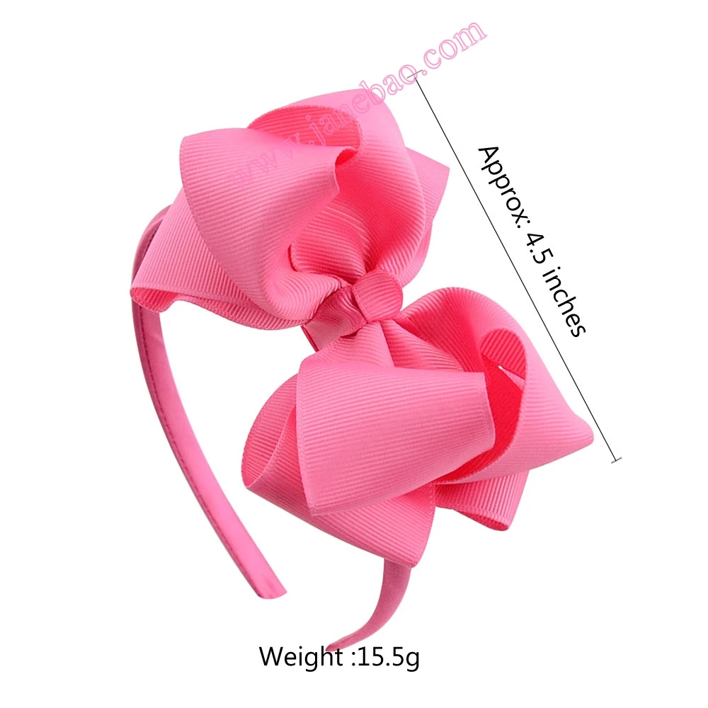 

free shipping 120pcs Children Neon Grosgrain Ribbon Hairband Boutique Layers Bow Headband Hair Band For Toddler Hair Accessories