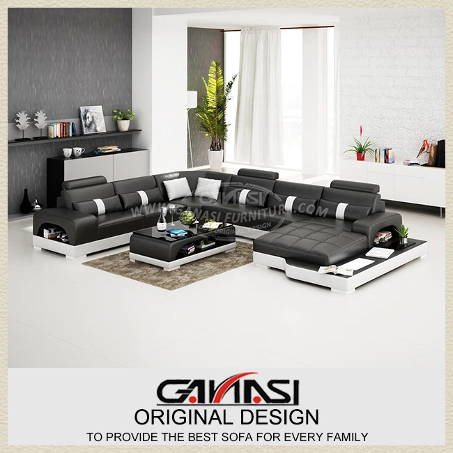 buy furniture in china,furnitures for home,white leather sofa-in Living