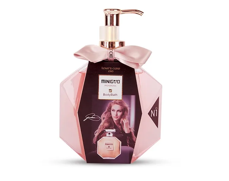 

MINIGOOD Pink Romance Natural Formula Silk Slippery Perfume Shower Gel Moisturizing & Nourishing Deep Clean Skin