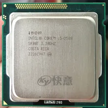 Процессор Intel Core i5-2500 i5 2500 четырехъядерный процессор(3,3 ГГц/L3 = 6 м/95 Вт) разъем LGA 1155 настольный процессор Рабочая