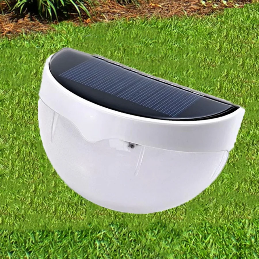 

1 PCS Outdoor 6 LEDs Solar Powered Waterproof Security Fency Lamp for Patio, Stairs,Step,Deck, Outside Wall Garden Landscape