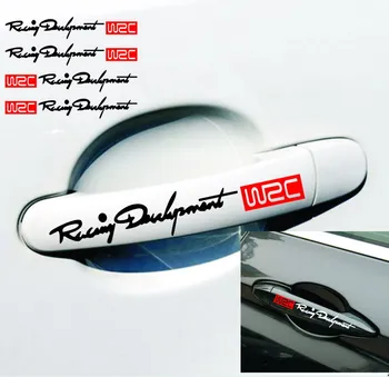 

4Pcs Car Stickers Car Decals Vinyl JDM Stickers On Car Handle Door WRC Rally Racing Stripe Tuning Auto Accessories Car Decor