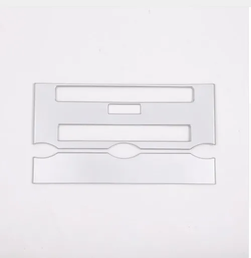 Черный ABS центральный контроль CD Кондиционер панель для Land Rover Range Rover Sport 2012-2013 автомобильные аксессуары - Название цвета: Серебристый