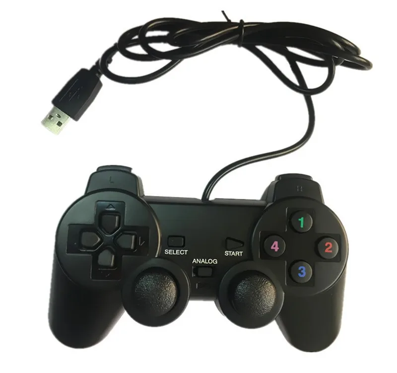 USB игровой контроллер Одиночная Вибрация 208 компьютерный ПК игровой контроллер для PS2