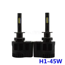 2 pieces Car LED headlight Mini Lamp P6 H1 45W 4500LM LED Bulb 3000K 4000K 5000K 6000K With LED ZES Chips Car Styling Waterproof