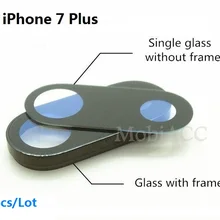 2 шт/партия для Apple iPhone 7 Plus объектив камеры; сапфировое стекло с/без рамки для iPhone 7 P 5,5