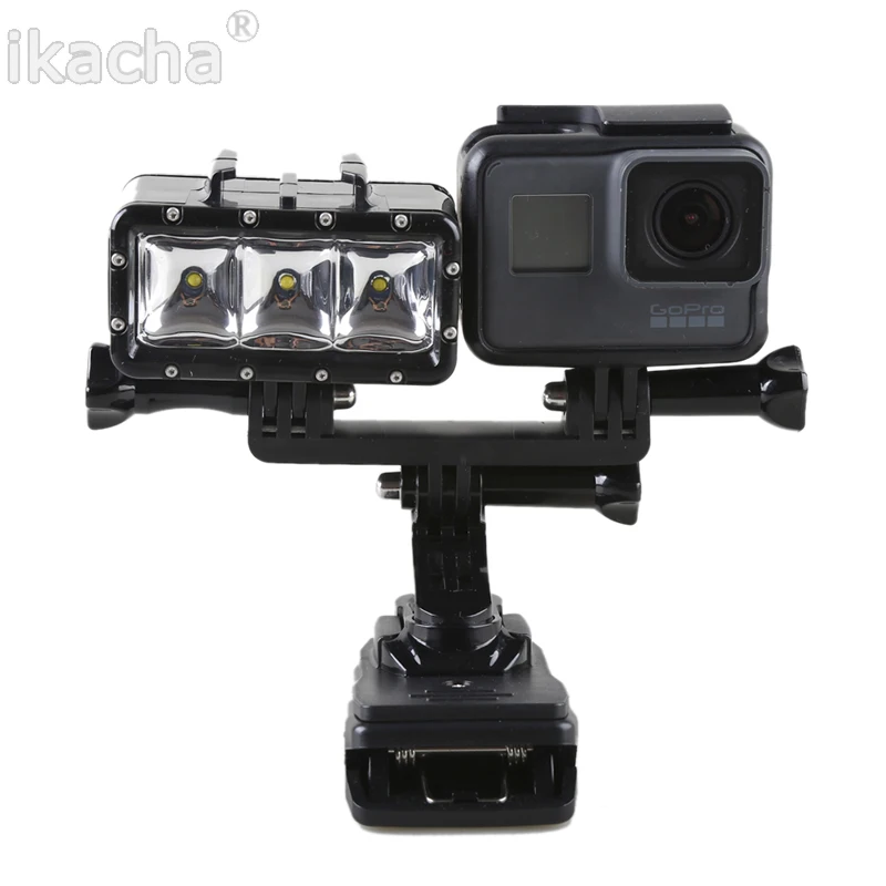 Waterproof LED Fill Light Underwater 30m Diving Flash Light Handheld Selfie Monopod Diving Underwater Mount For