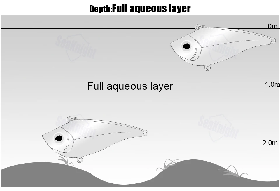 SeaKnight SK027 Тонущая рыбалка 1 шт. 70 мм 21 г Lipless кренкбейты жесткий искусственный VIB вибрационная приманка рыболовные снасти