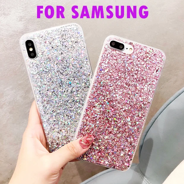 Роскошный Блестящий Мягкий чехол для Samsung Galaxy A3 A5 J1 J3 J5 J7 2016 2017 J4 J6 J8 A6 A8 A7 2018 S9 S8 Plus S7