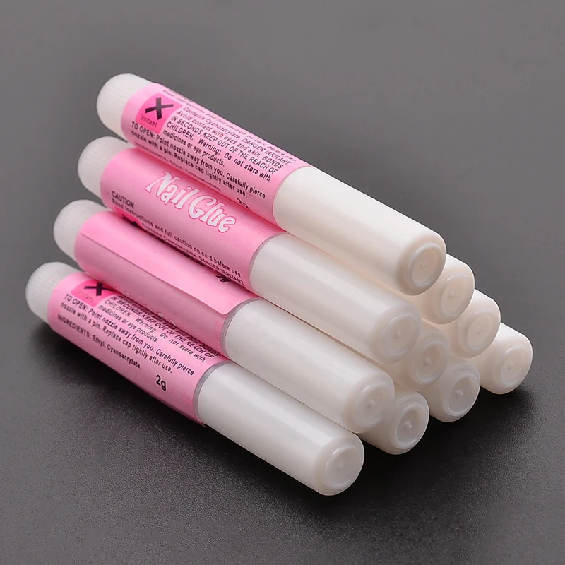 10 бутылочек профессионального мини клея Shellhard для маникюра 2 г