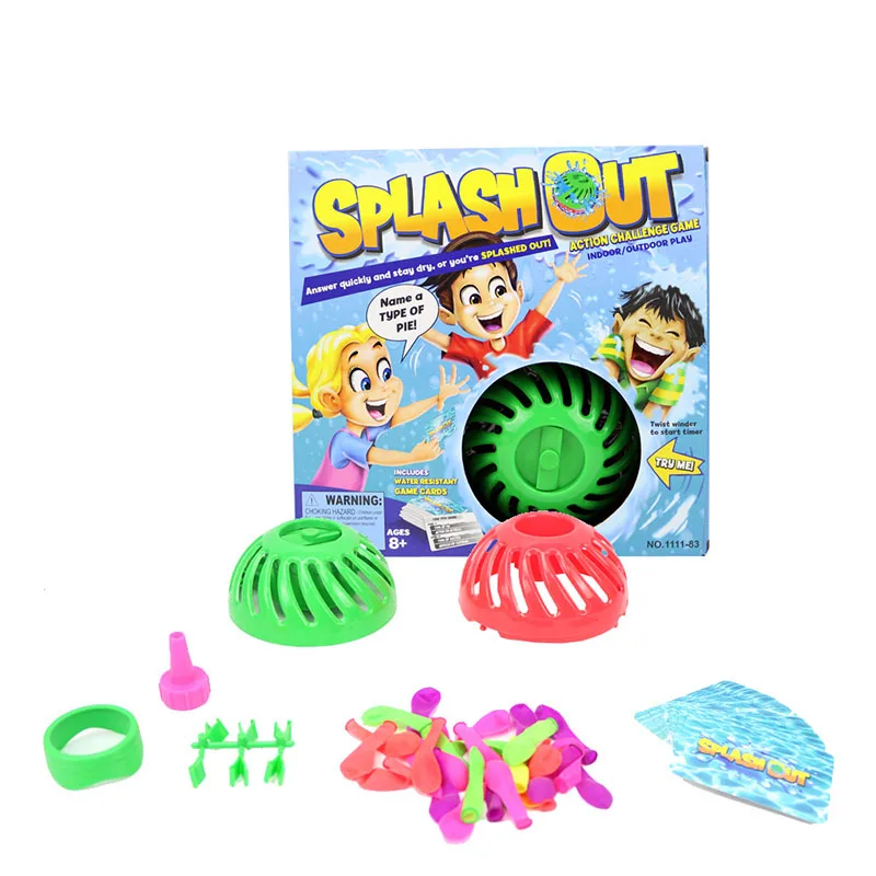 Водяная бомба выплескающая игра водный бренд Splash Toys экшн вызов игра в помещении/на открытом воздухе игральные карты игра вечерние