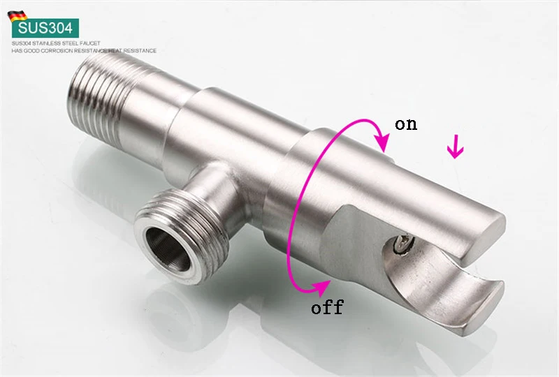Кран для биде из нержавеющей стали, Матовый кран для холодной воды, угловой клапан для туалета, ручная гигиеническая насадка для душа, распылитель для домашних животных