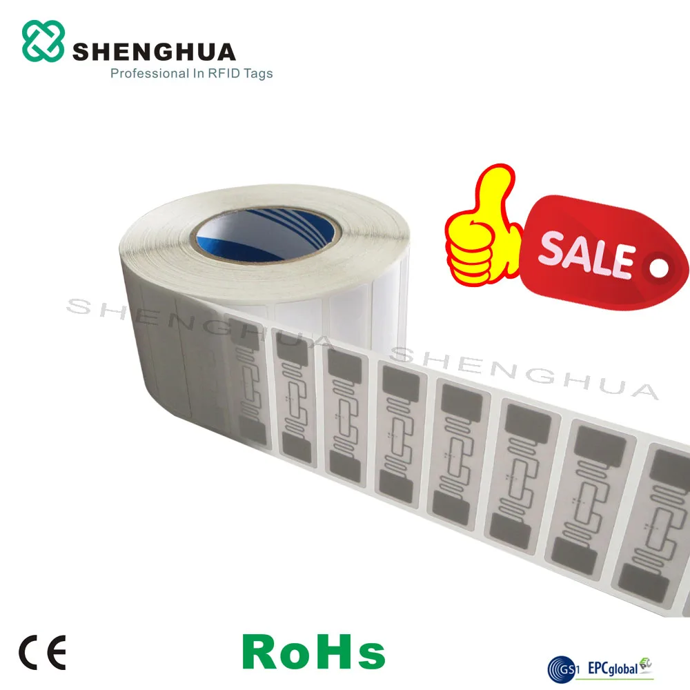 1000 шт. UHF Alien Higgs 3 Chip Tag рулон бумаги клей RFID клейкий чип антенна nfc бирки