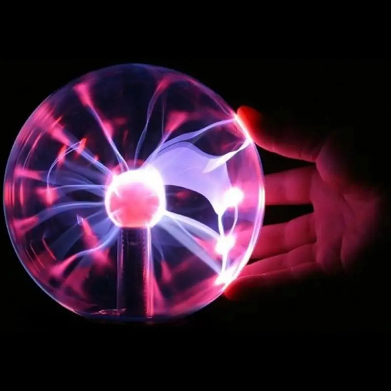 E74-USB-Magic-Black-Base-Glass-Plasma-Ball-Sphere-Lightning-Party-Lamp-Light-3-inch-Magic