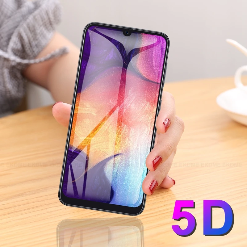 5D закаленное стекло для Samsung Galaxy A30 A50 A70 Защита экрана A6 A8 Plus A9 A7 2018 A3 A5 2017 защитное