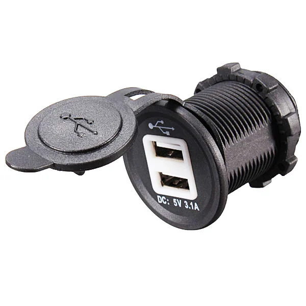 Buy Portable Waterproof Car Auto Motorcycle 2 Port
