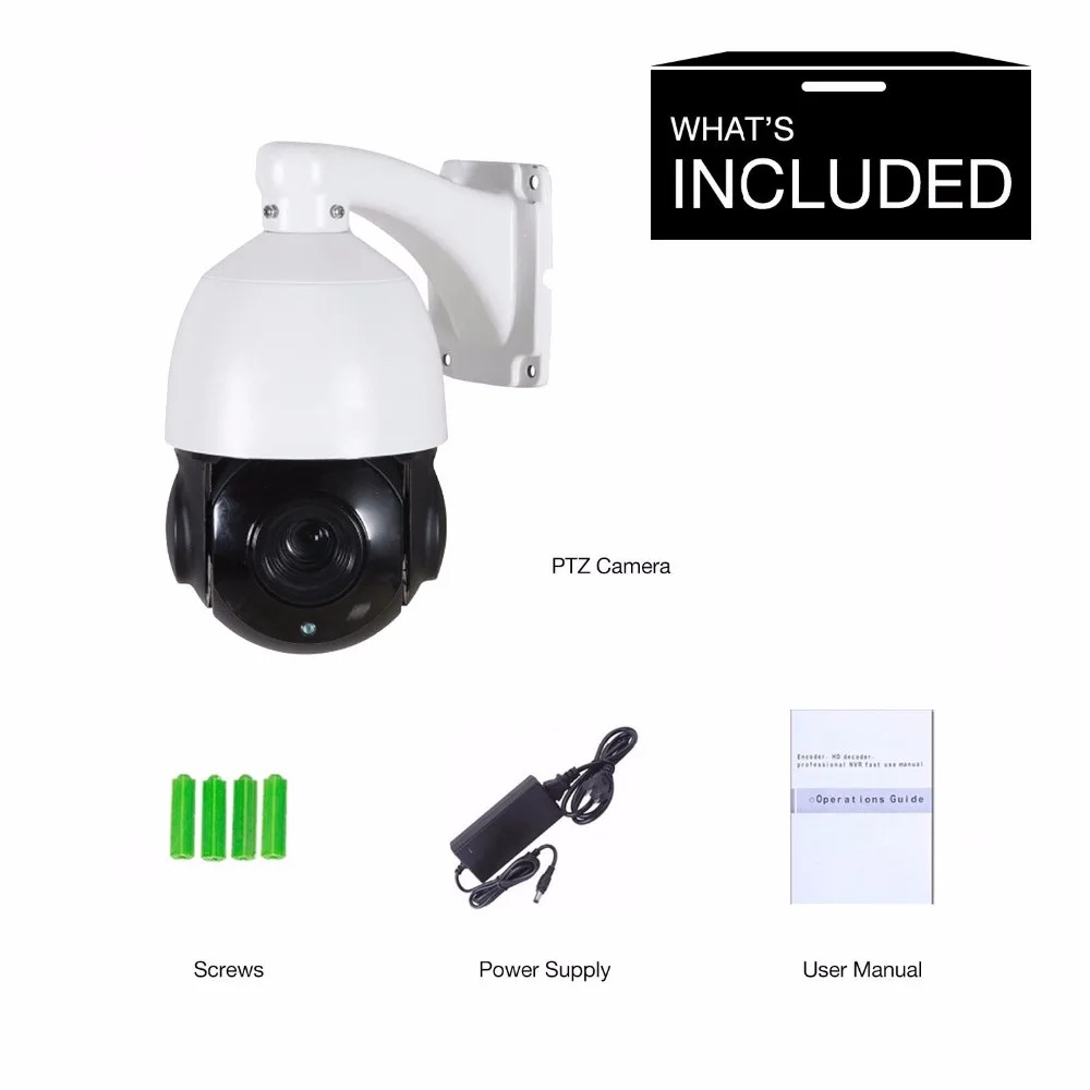4.5/'/' 30X ZOOM AHD1080P 2.0 MP PTZ Speed Dome IR Camera Night Outdoor CMOS AUTO