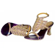 Женские женственные босоножки в римском стиле на толстых высоких каблуках с открытым носом 34–44 размеров летняя удобная обувь с блестящими камнями и стразами