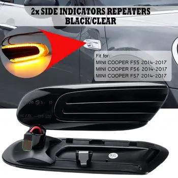 

2x12V Panel Lamp LED Flowing Side Marker Lights Dynamic Side Repeater Lamp Turn Signal Light For BMW For MINI COOPER F55 F56 F57
