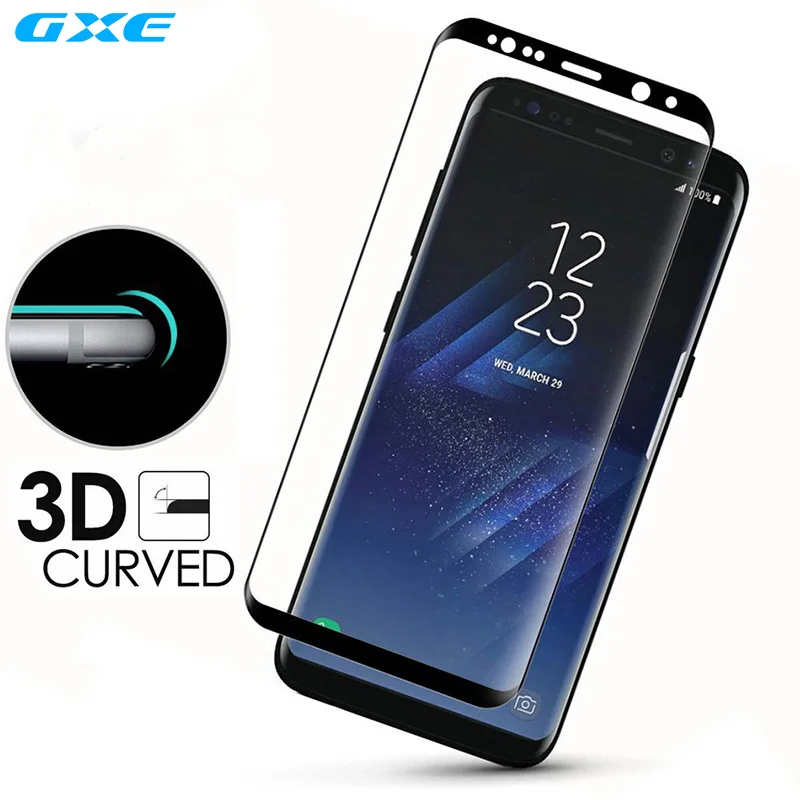 

Note 8 3D Curved Full Coverage Tempered Glass For Samsung Galaxy S8 Plus S8+ S7 Edge S6 Plus Screen Protector Toughed Pet Film