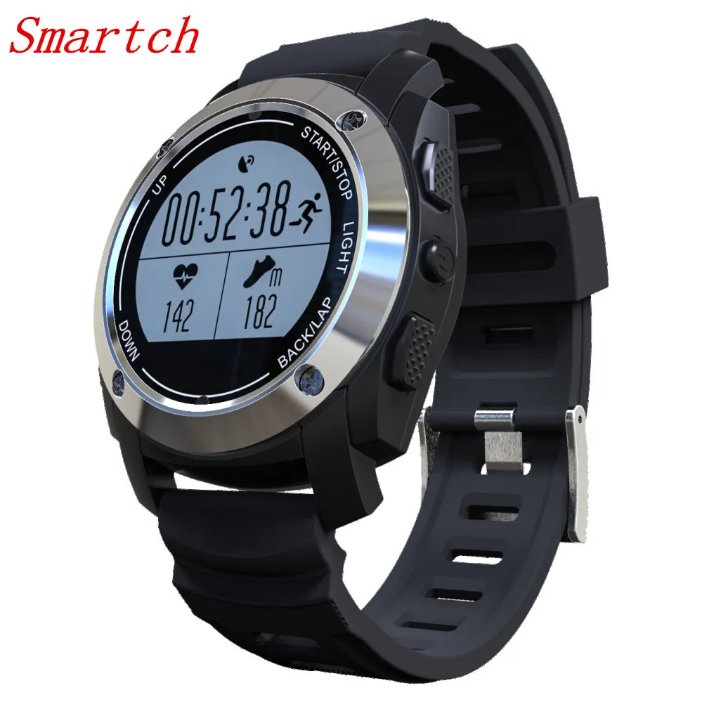 

Smartch S928 Real-time Heart Rate Tracker GPS Smart Watch Air Pressure Environment Temperature Height Outdoor Sports Watch PK K8