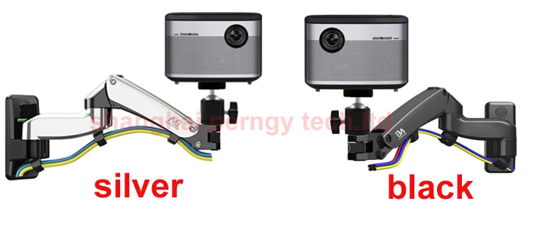 Montagem na Parede Mola de Gás Titular com 6mm Universal Projetor Movimento Total 2-7kg Mini Montagem Pequeno Parafuso Dl-f15pr - Image 2