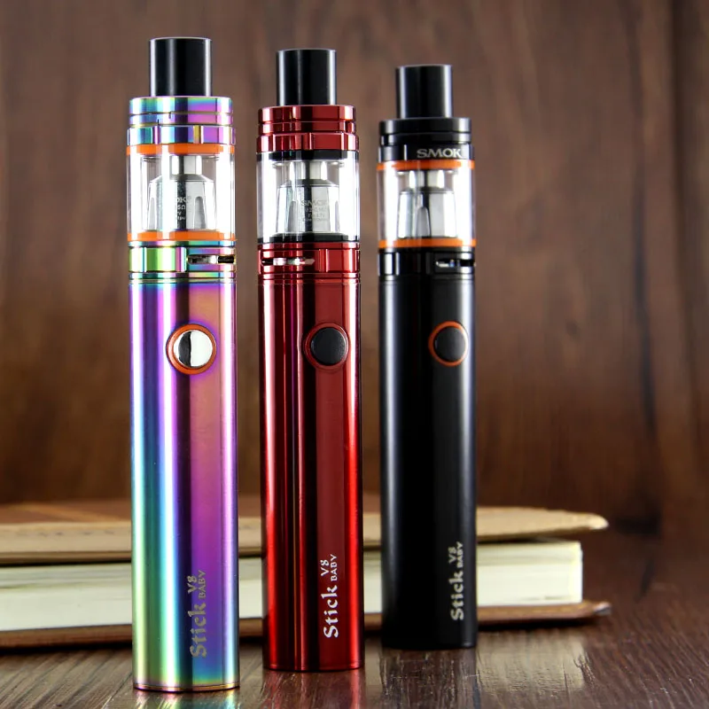 Smok stick V8 Детские комплект VAPE Пера eGo AIO испаритель e сигареты кальян TFV8 ребенок бак