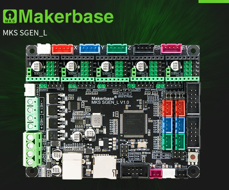 MKS SGen L 32 бит ARM Smoothieboard совместимый Marlin2.0 Smoothieware для LV8729 TMC2208 TMC2130 драйвер SKR V1.3 Поддержка Uart/SPI