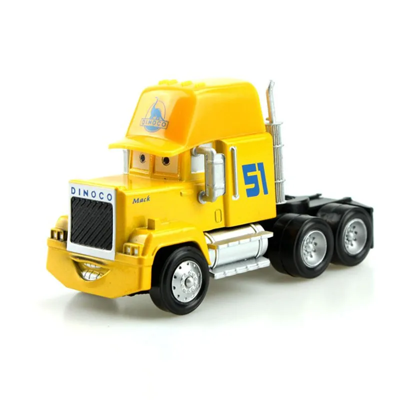 Машинки Дисней Pixar 3 Lightning Mcqueen 2 шт. No.51 Dinoco Cruz Ramirez Mack Turck & Small Car литая под давлением
