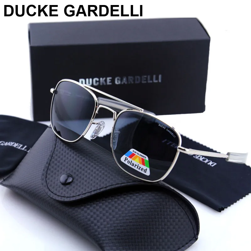Солнцезащитные очки DUCKE GARDELLI мужские Поляризованные в металлической оправе 57 мм